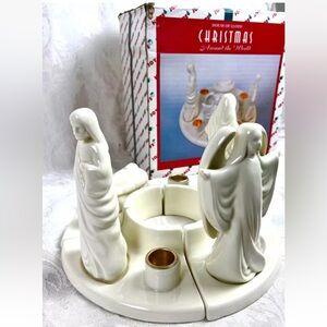 Christmas Around The World Candle Centerpiece, House Of Lloyd 1998, Original Box